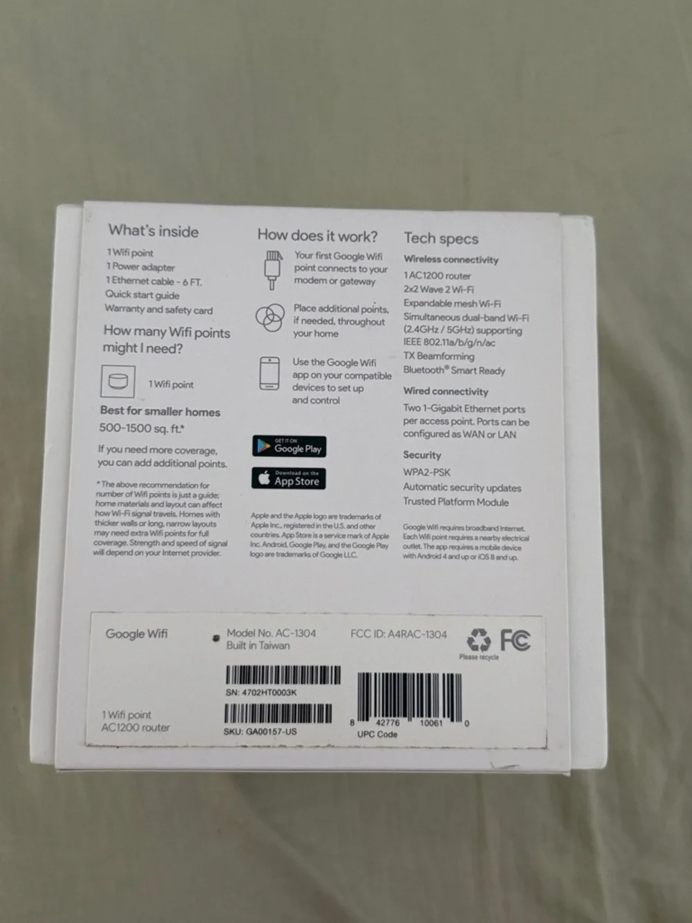 Google Wifi System - White